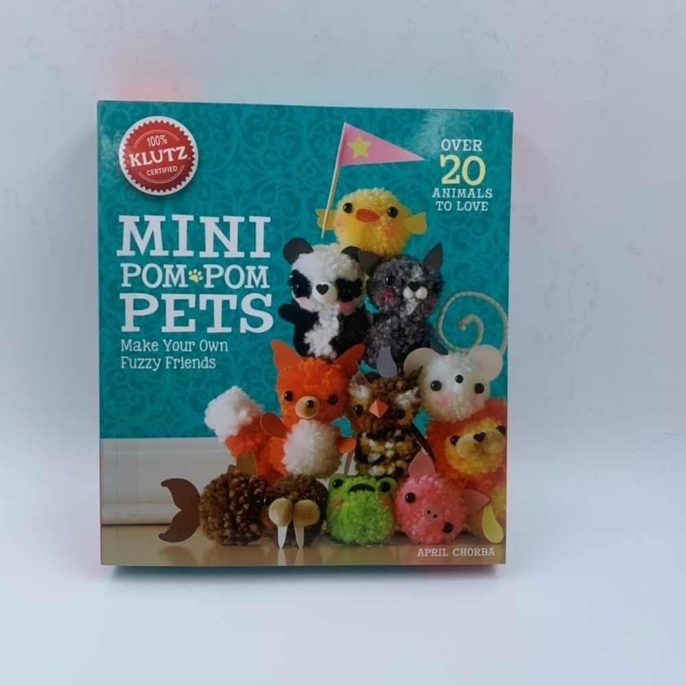 Klutz Mini Pom-Pom Pets by April Chorba - DIY Animal Craft Kit for Kids